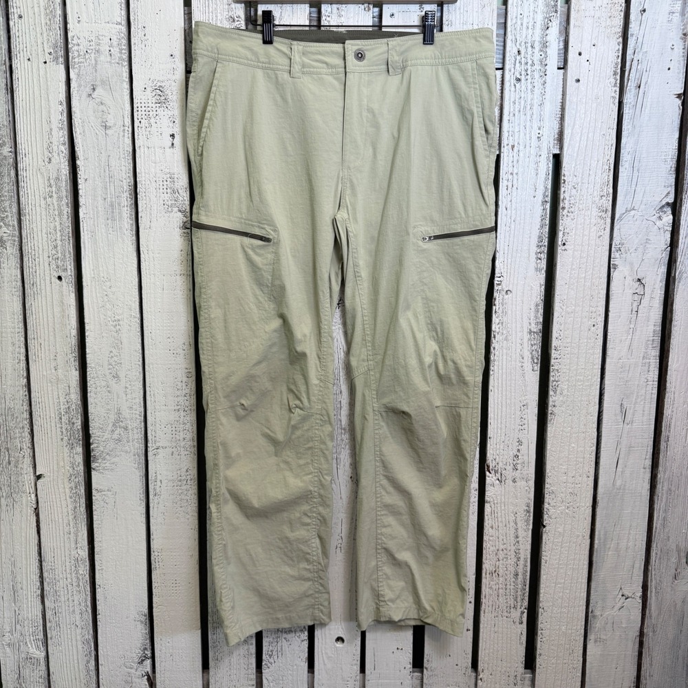 ZeroXposur Mens Tan Khaki Lightweight Hiking Cargo Pants 36x30 Utility Outdoor